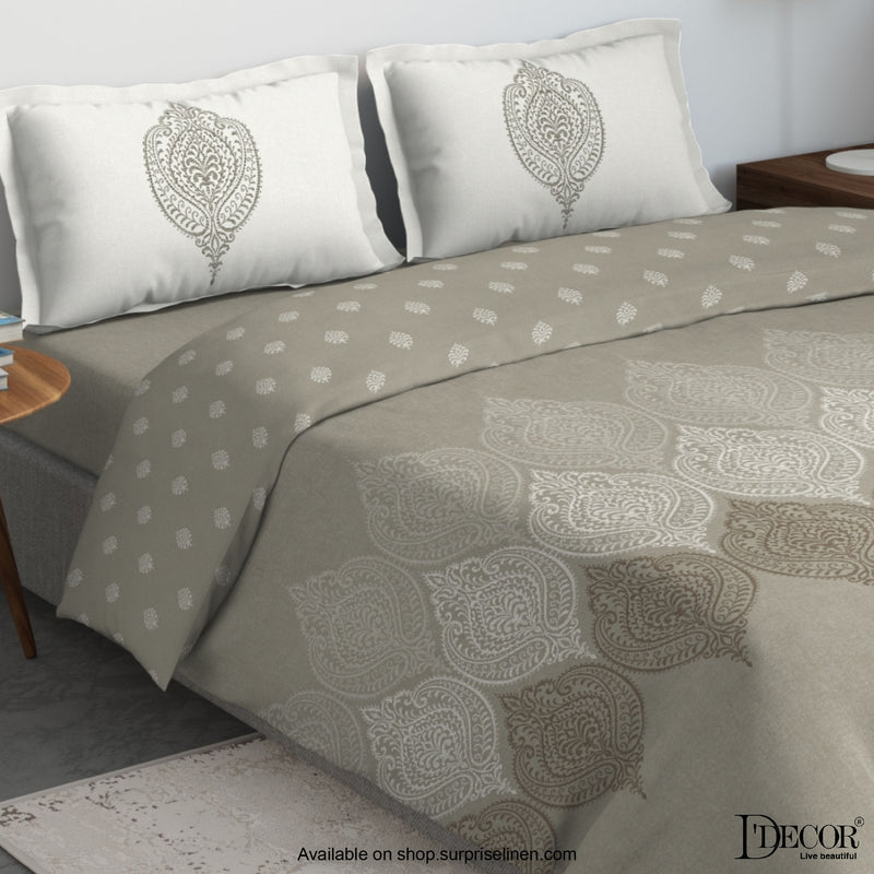 D'Decor - Cherish Collection Aluminum Grey Bed Sheet