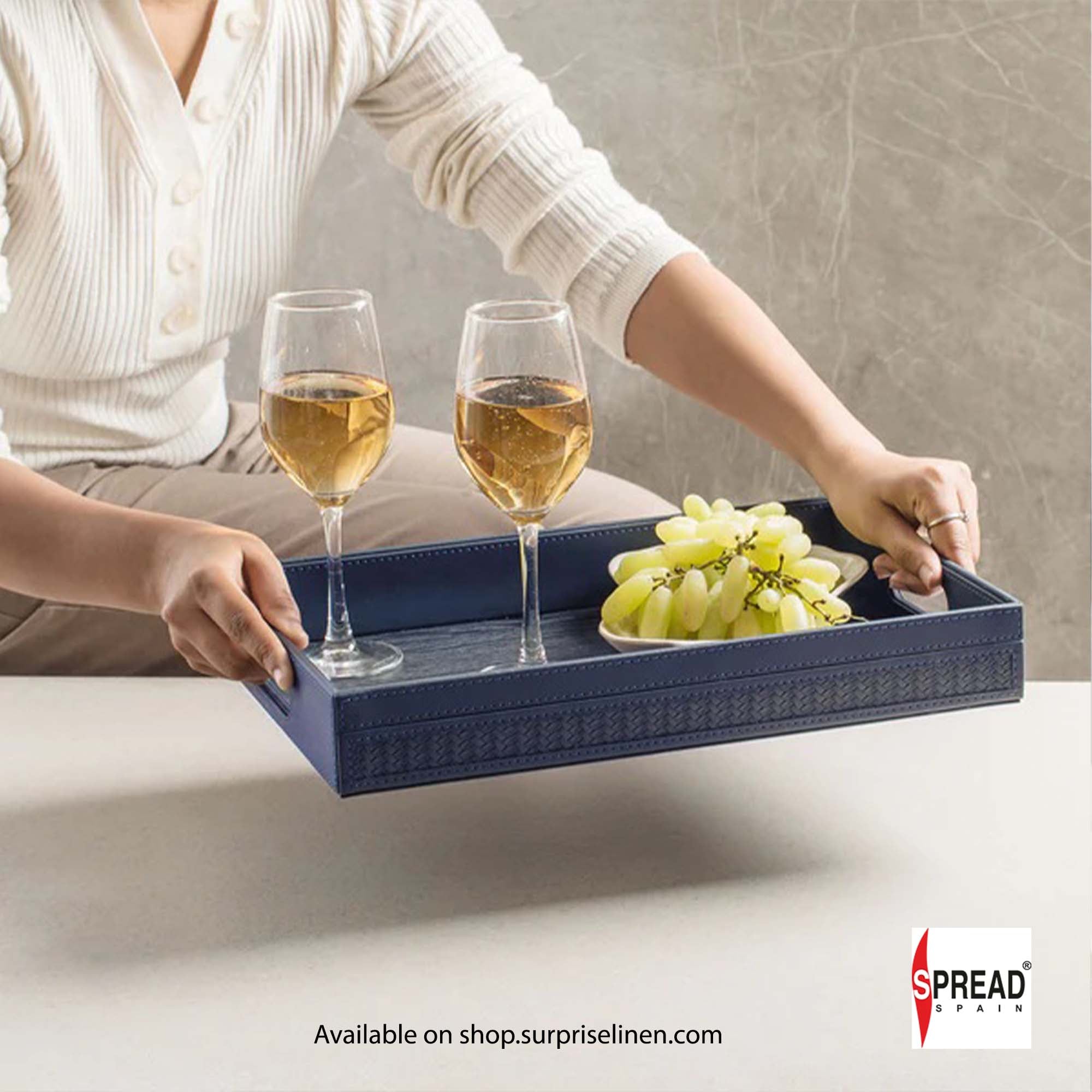 Spread Spain - Riggiani Collection Multi Purpose Tray (Midnight Navy)