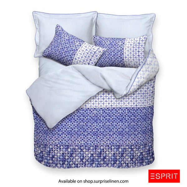 Esprit - Cotton Satin Printed Light Weight Winter Quilt (Royal)