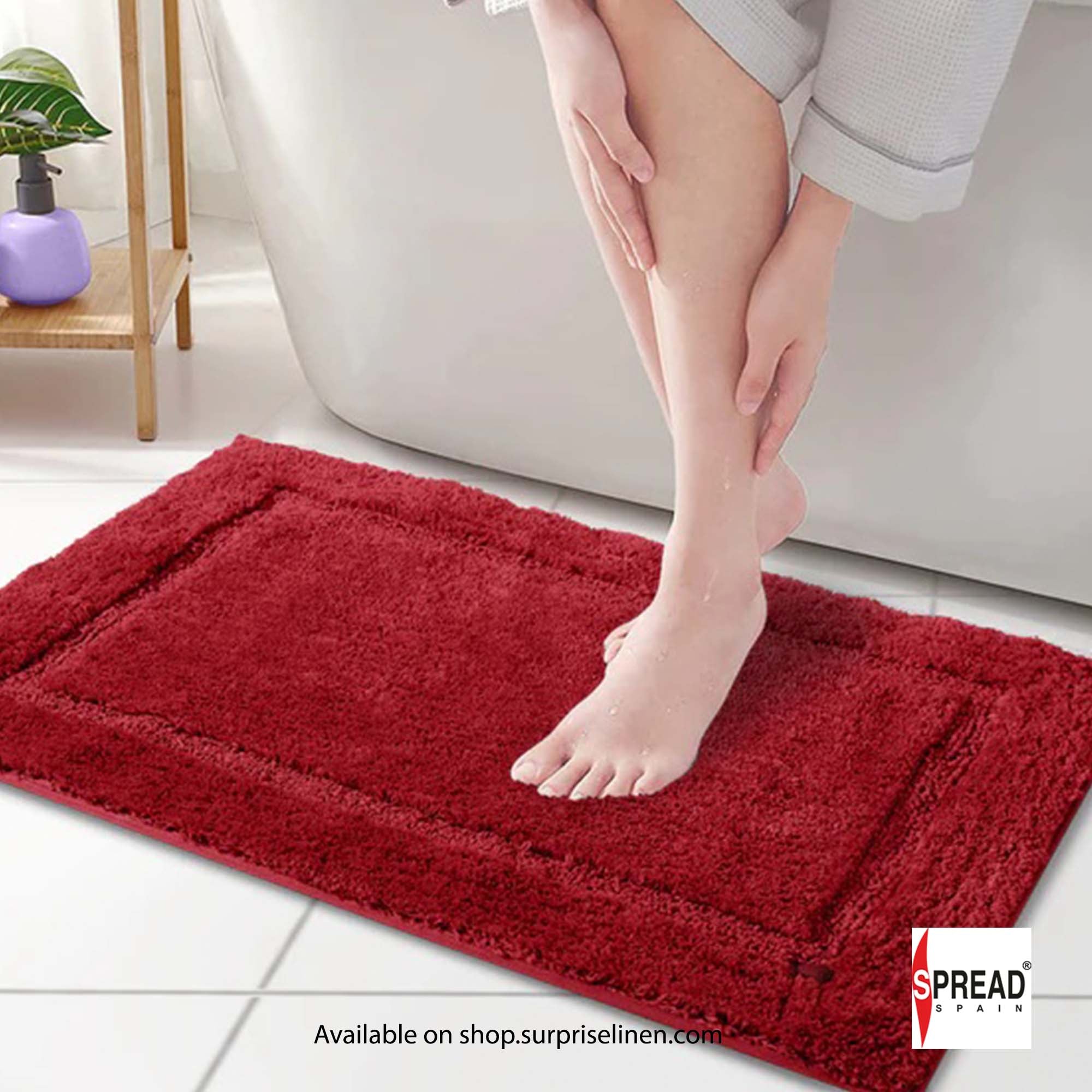 Spread Spain - Superba Luxury Bath Mats (Focus Red)