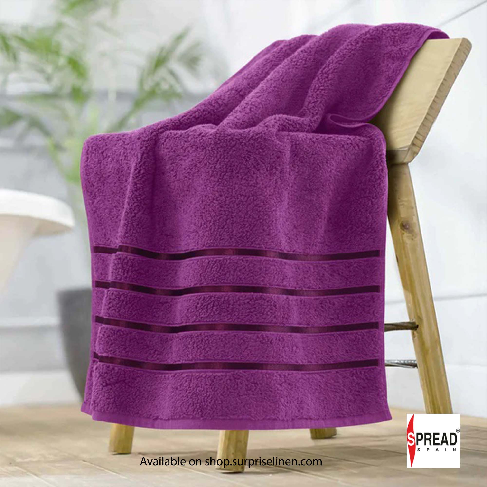 Spread Spain - Roman Bath Collection Towels (Lilac)