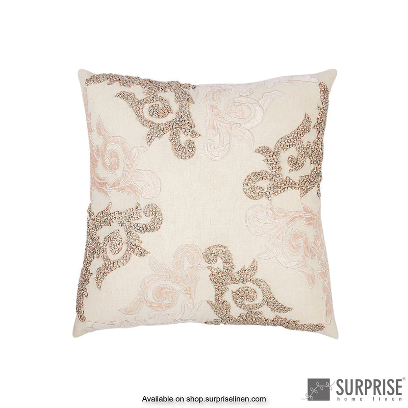 Surprise Home - French Damask Cushion Cover (Brown)