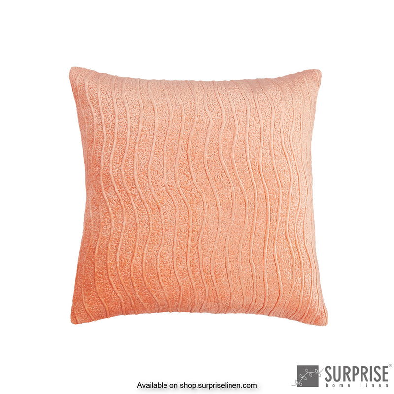 Surprise Home - Velveteen Cushion Cover (Light Peach)