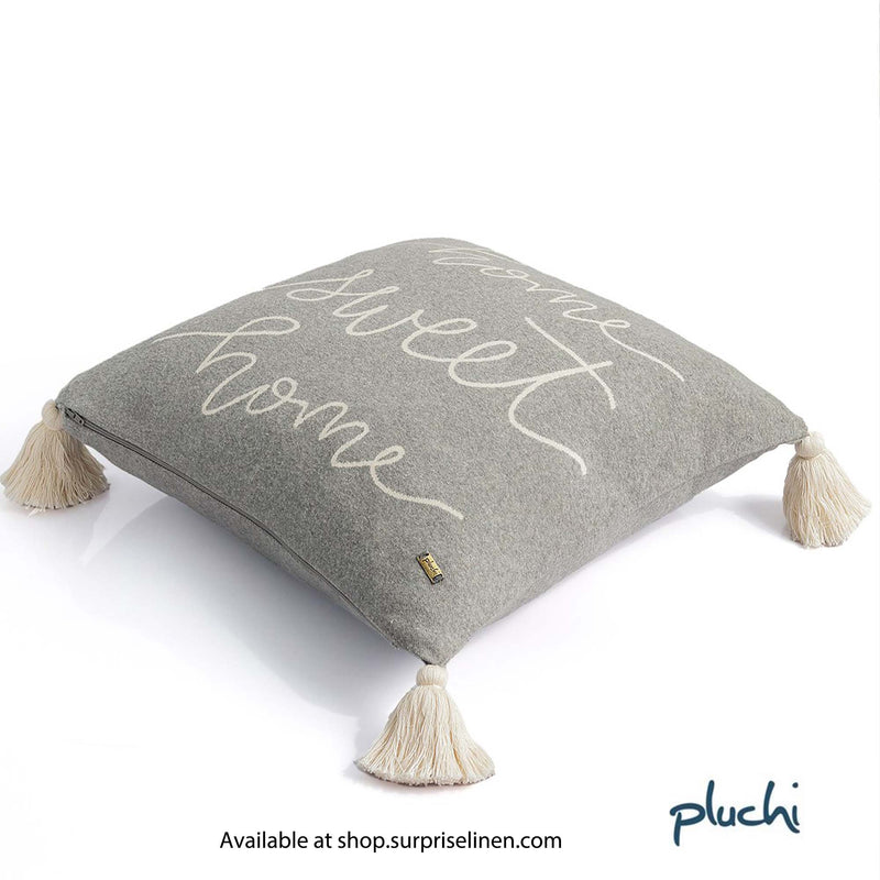 Pluchi - Home Sweet Home Cushion Cover (Grey)