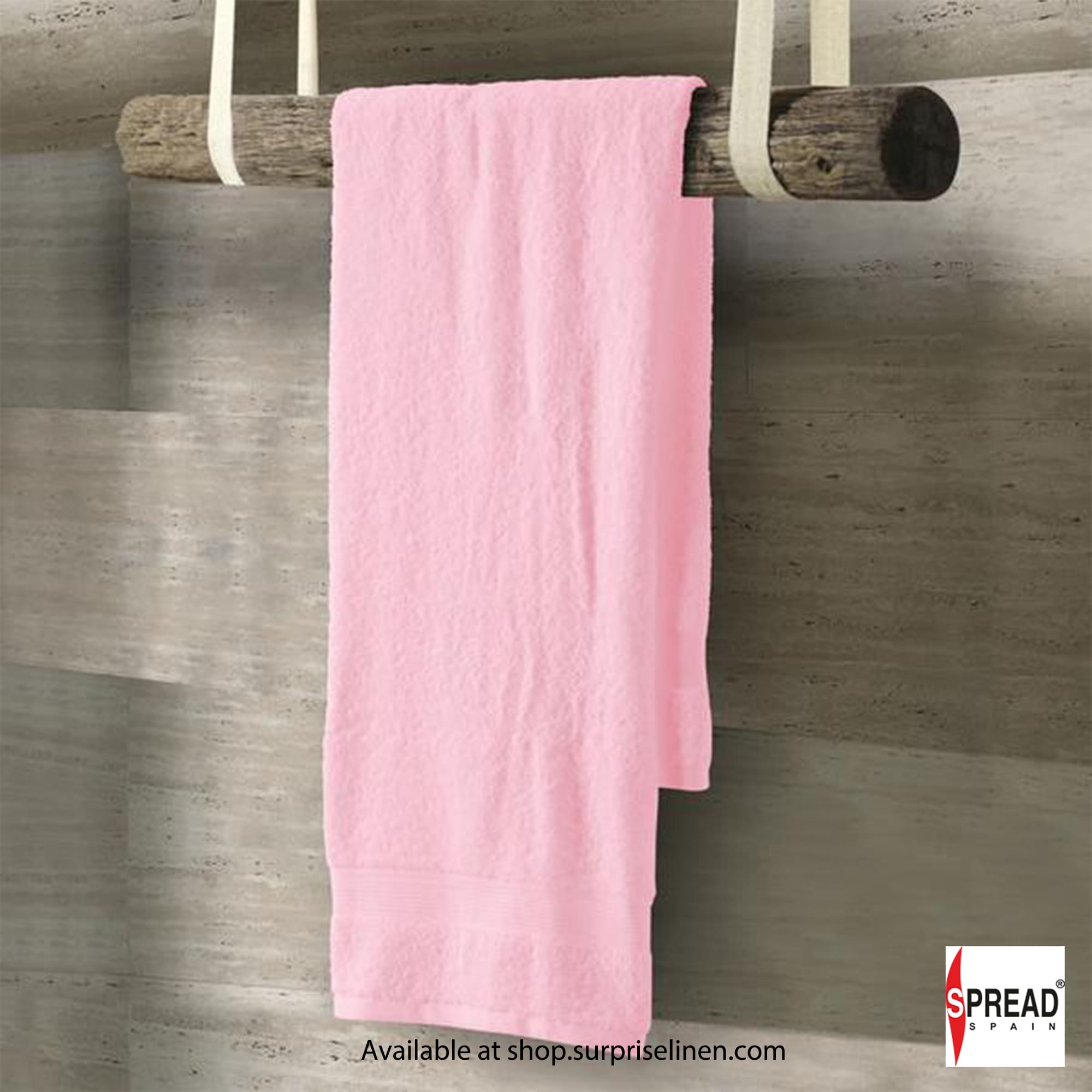 Spread Spain - Ring Spun Cotton Luxurious Bath Towels (Pink)