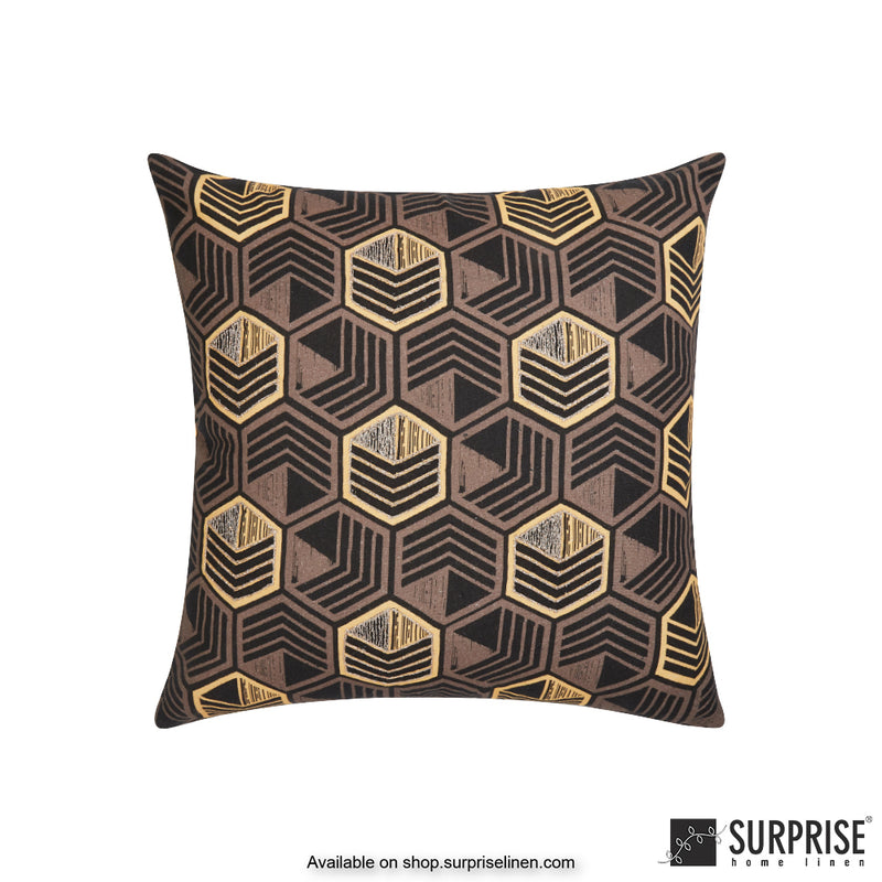 Surprise Home - Maze 45 x 45 cms Designer Cushion Cover (Green)