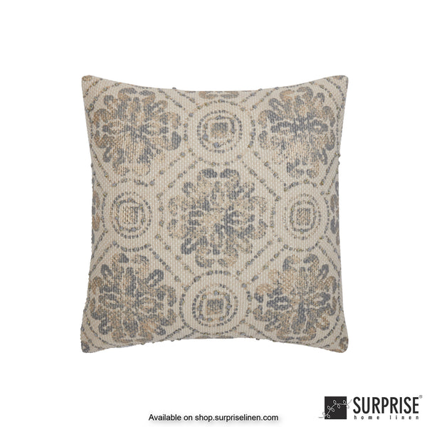 Surprise Home - Persian Trellis 40 x 40 cms Designer Cushion Cover (Grey)