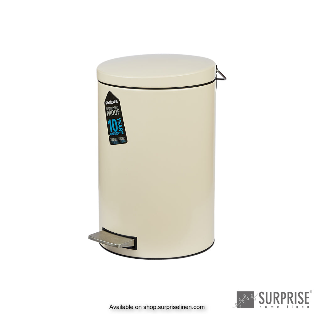 Surprise Home - Brabantia 12 Litre Dust Bin (Cream)