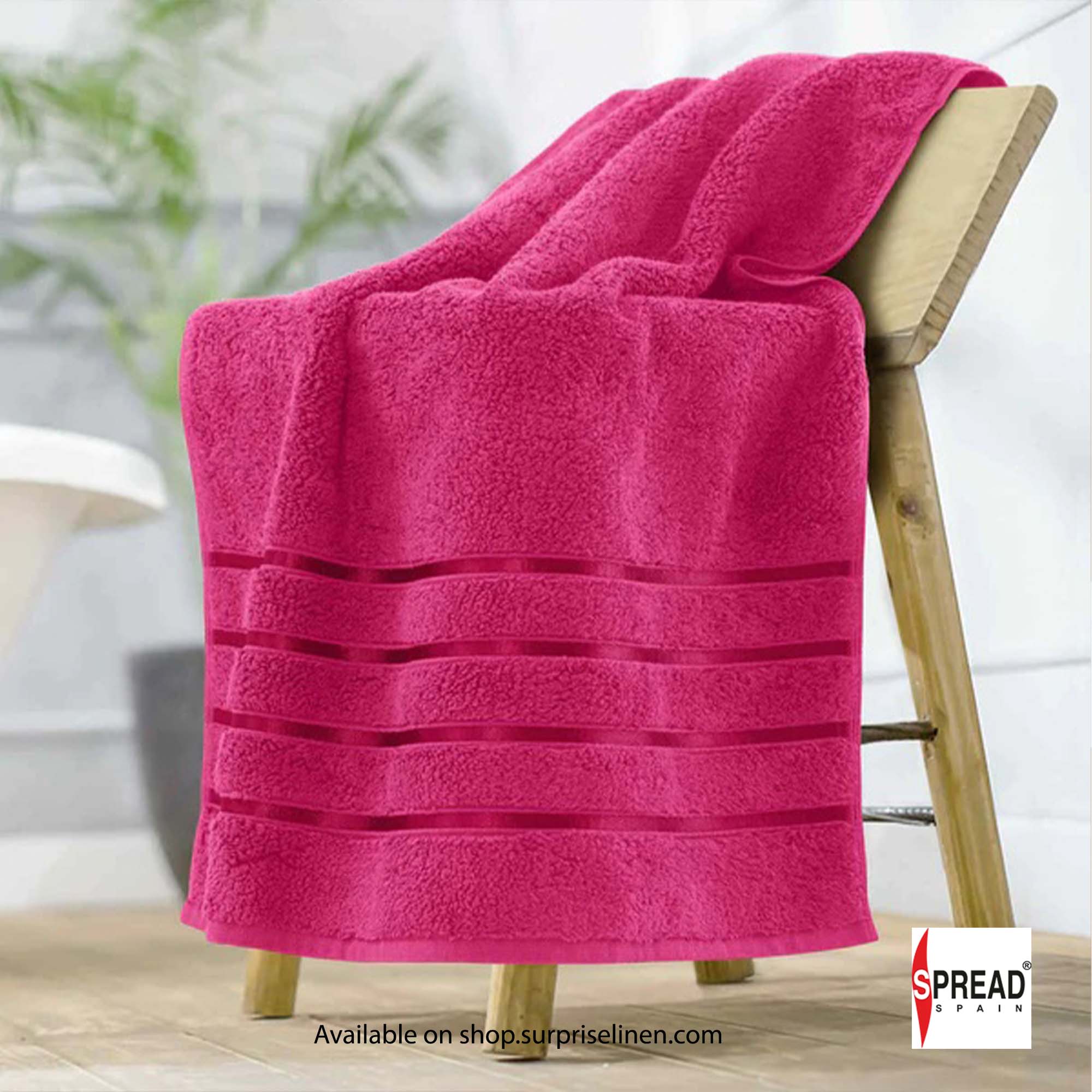 Spread Spain - Roman Bath Collection Towels (Fuchsia)