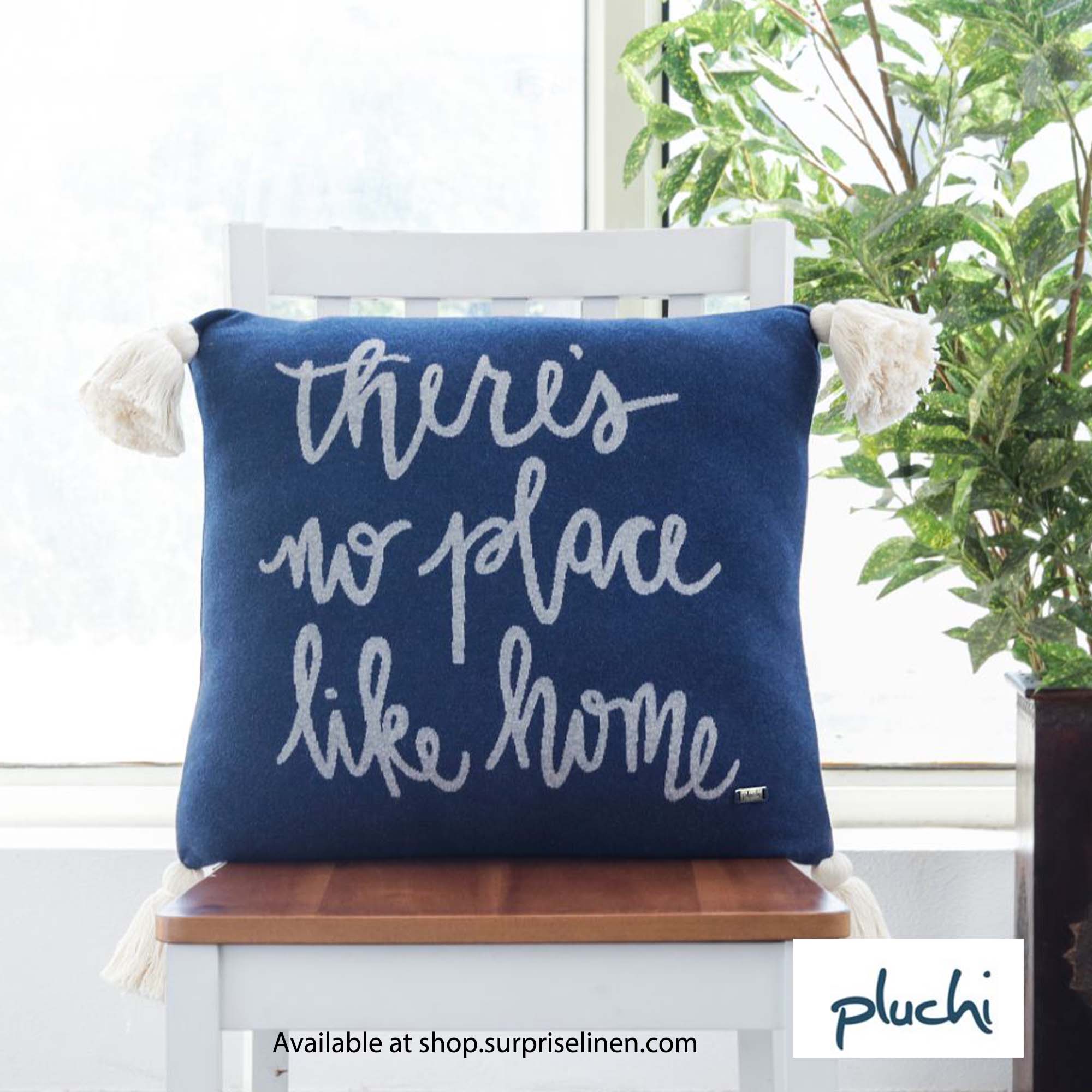 Pluchi - Place Like Home Cushion Cover (Navy)