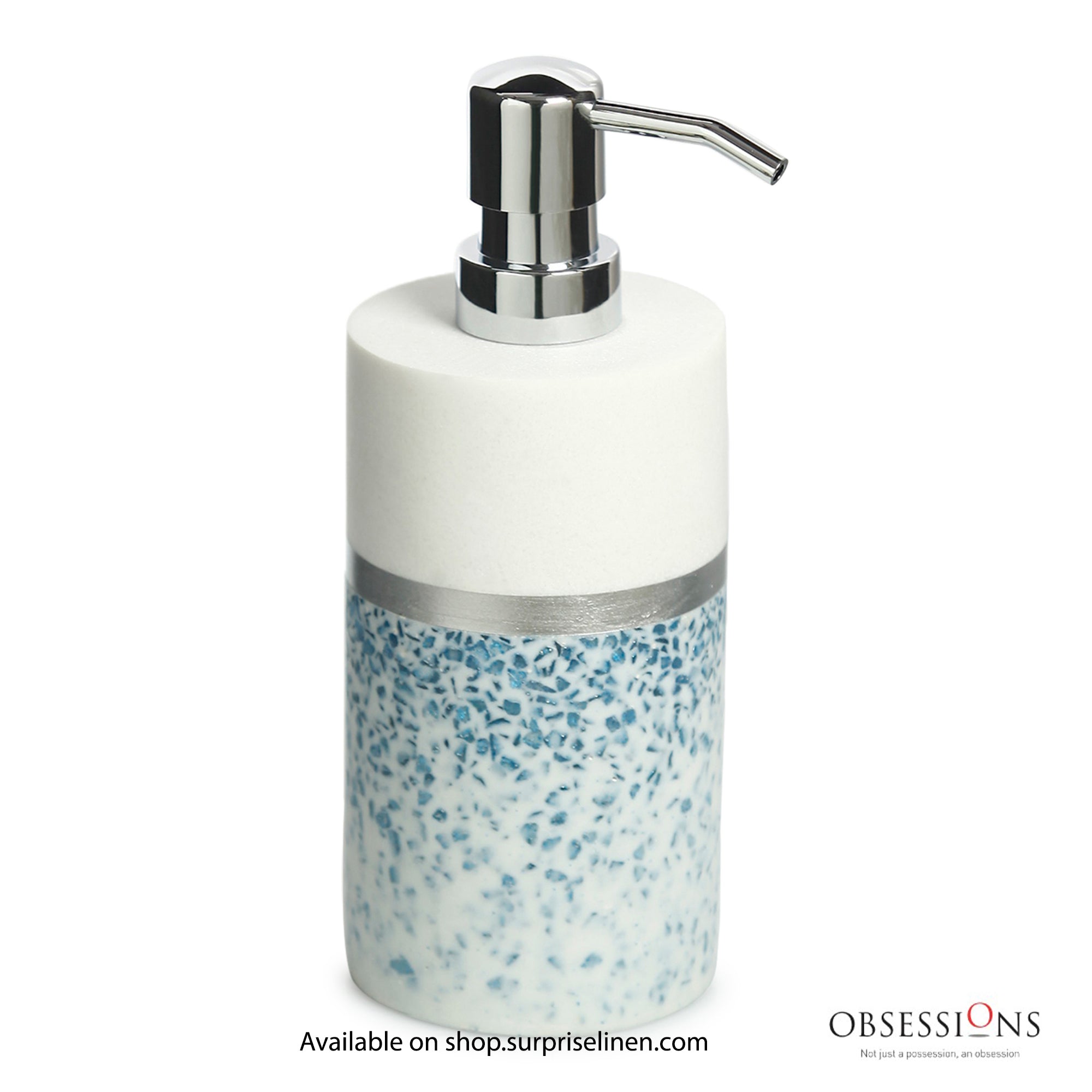 Obsessions - Alvina Collection Luxury Bathroom Accessory Set (Blue)