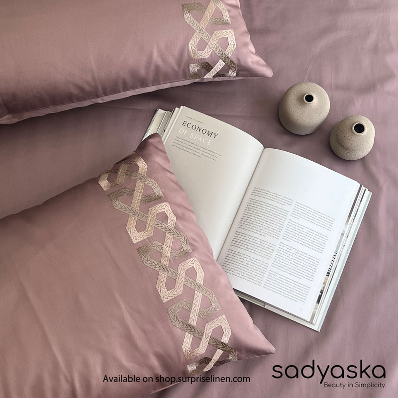 Sadyaska - Dream Collection Alley Bedsheet Set (Old Rose)