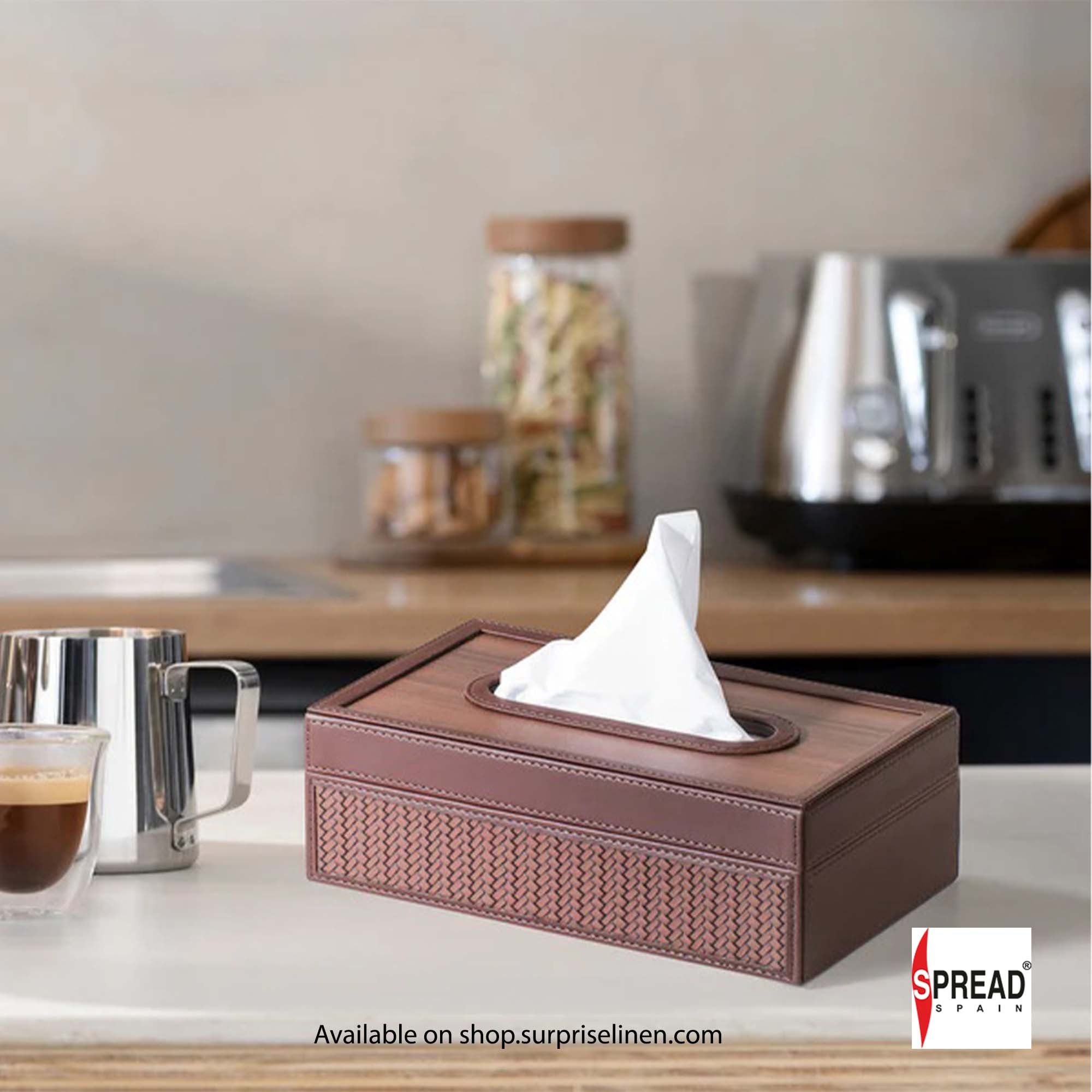 Spread Spain - Riggiani Collection Tissue Box (Cappuccino)