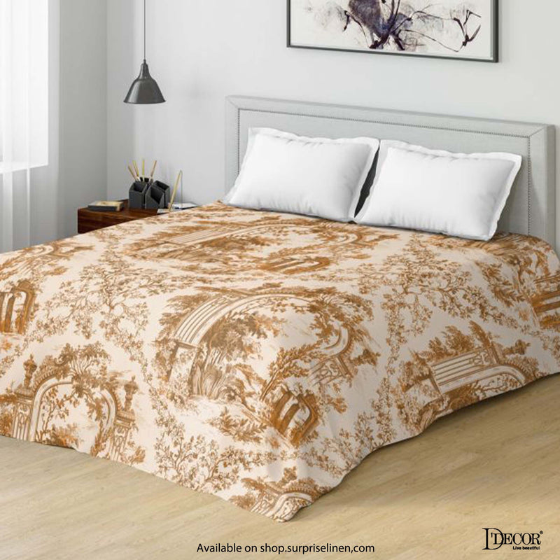 D'Decor - Evita Collection 100% Cotton Non Quilted 3 Pcs Bedcover Set (Toile)