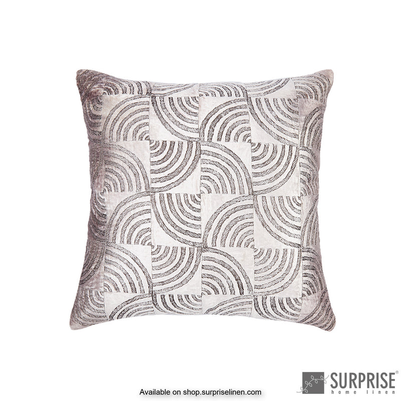 Surprise Home - Velvet Quarters Cushion Cover (Grey)
