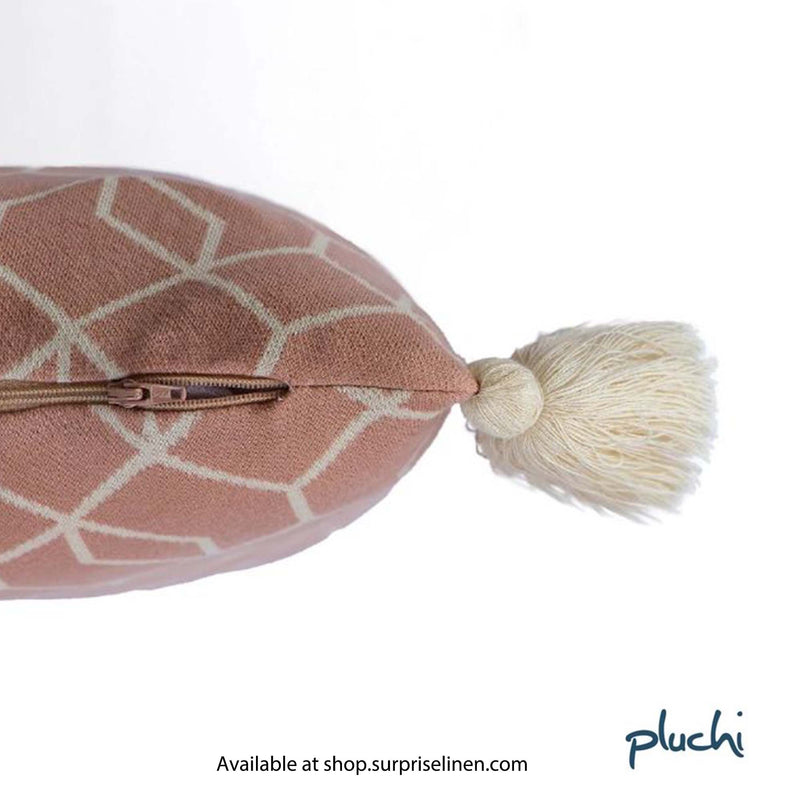 Pluchi - Trellis Cushion Cover (Blush Pink)