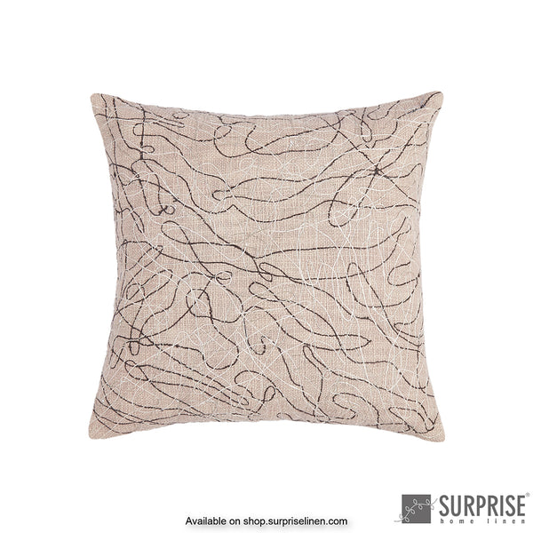 Surprise Home - Scribbles Cushion Cover (Light Brown)