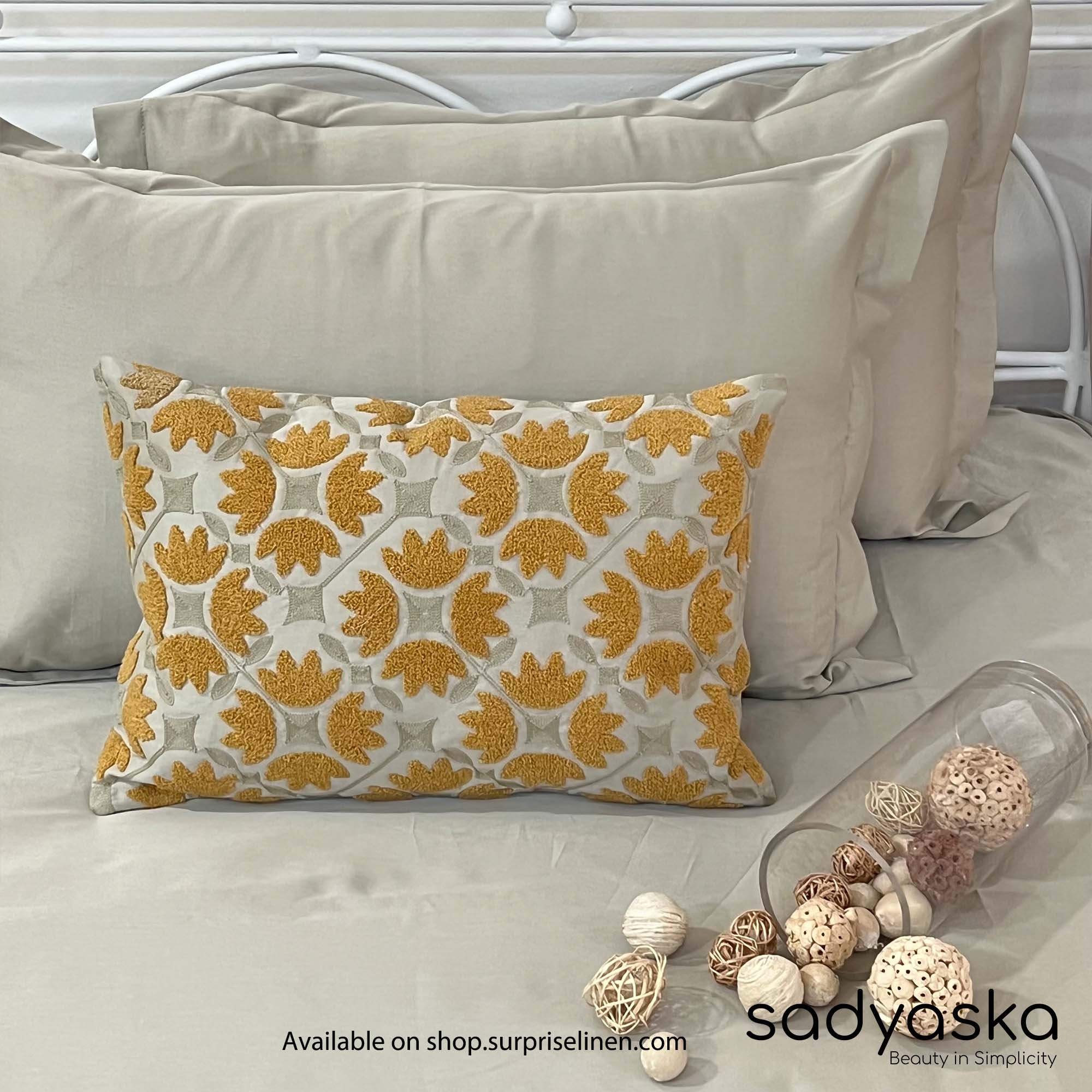 Sadyaska - Treasure Collection Mariana Bedsheet Set (Beige)