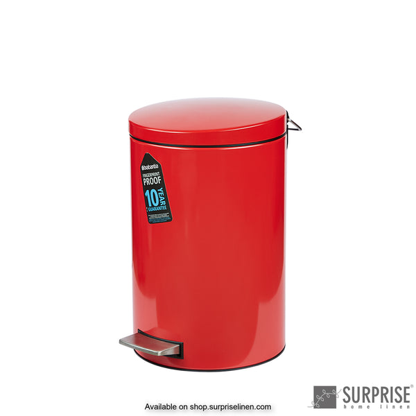 Surprise Home - Brabantia 12 Litre Dust Bin (Red)