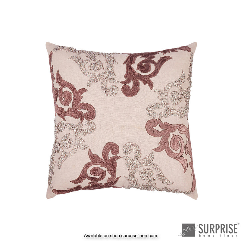 Surprise Home - French Damask Cushion Cover (Red)