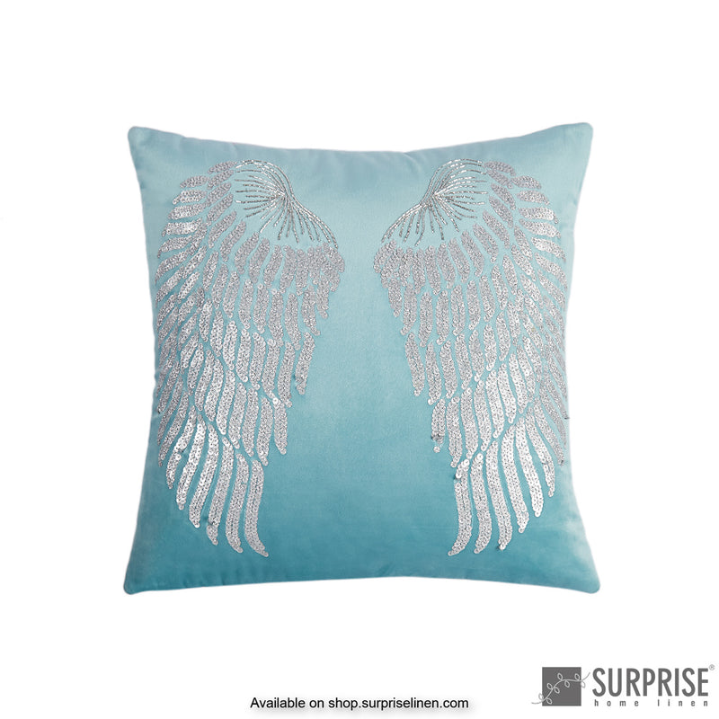 Surprise Home - Angel Cushion Cover (Aqua Blue)