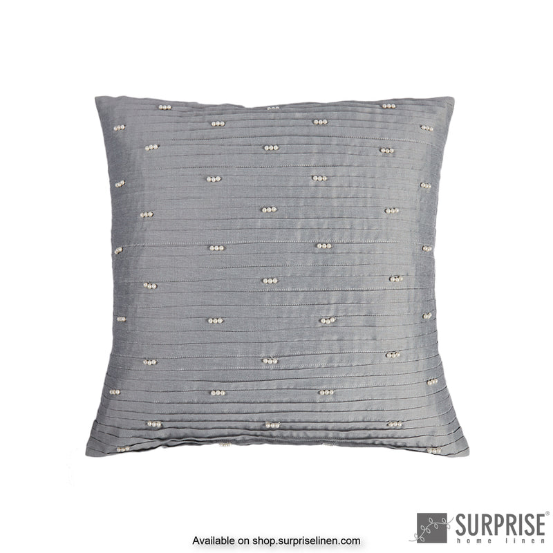Surprise Home - Pearl Pleats Cushion Cover (Grey)