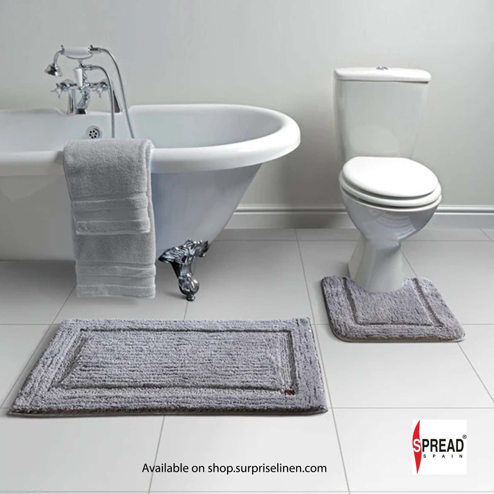 Spread Spain - Superba Luxury Bath Mats (Carbon)