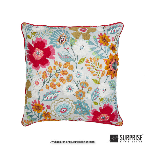 Surprise Home - Sunflower 40 x 40 cms Designer Cushion Cover (Red)