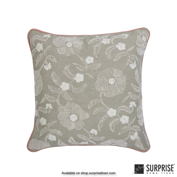 Surprise Home - Summer Elegance 40 x 40 cms Designer Cushion Cover (Pink)