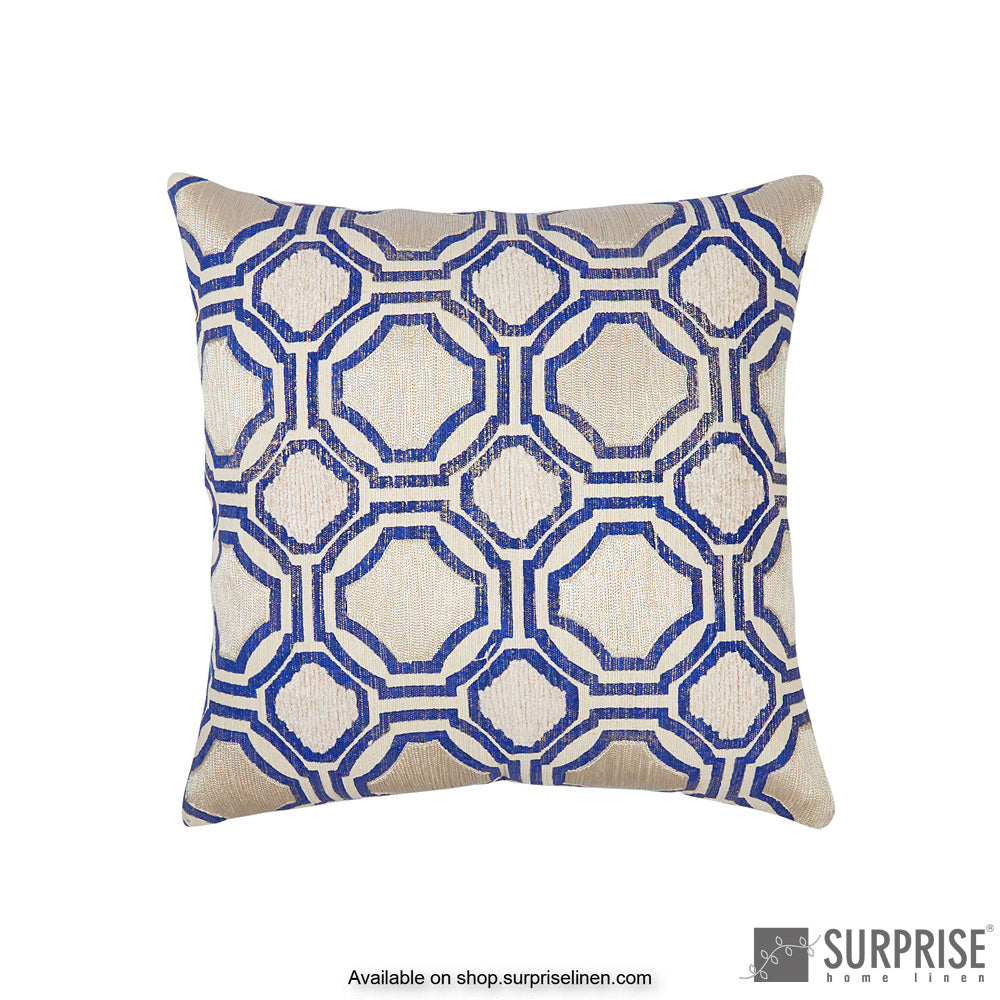 Surprise Home - Roman Trellis Cushion Cover (Blue)