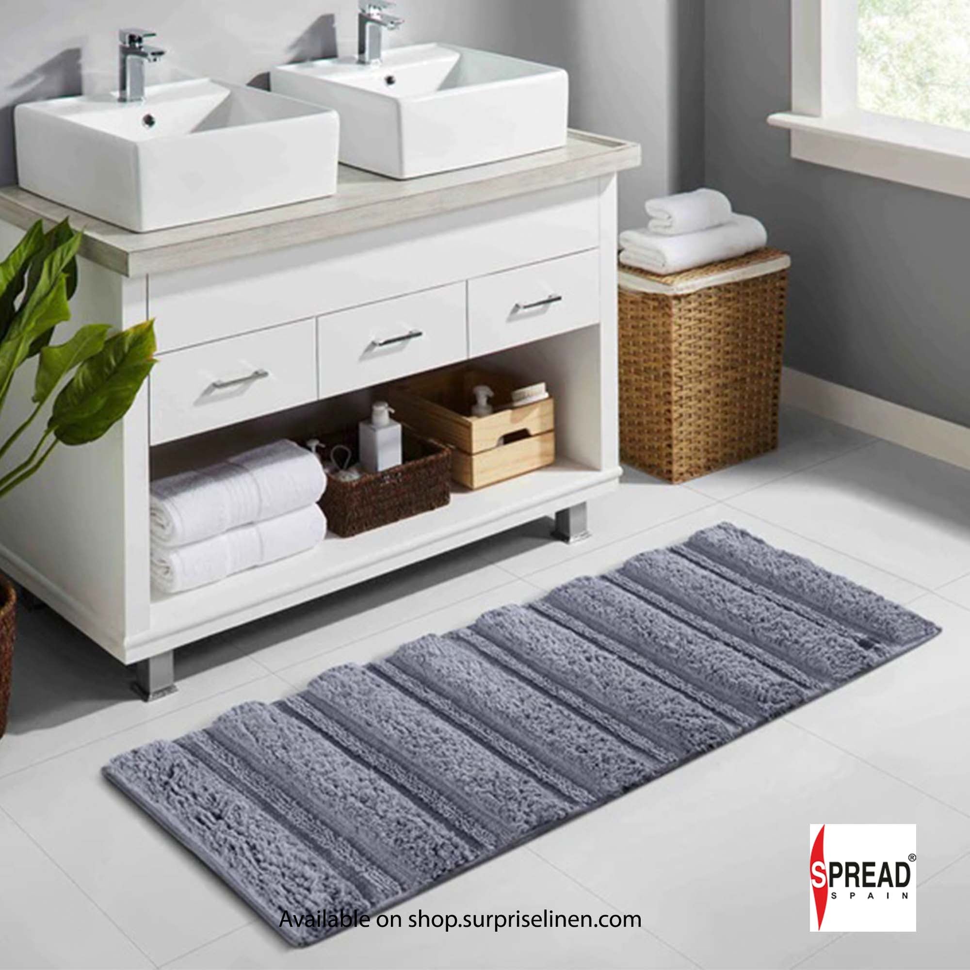 Spread Spain - Resort Luxurious Bath Mats (Carbon)