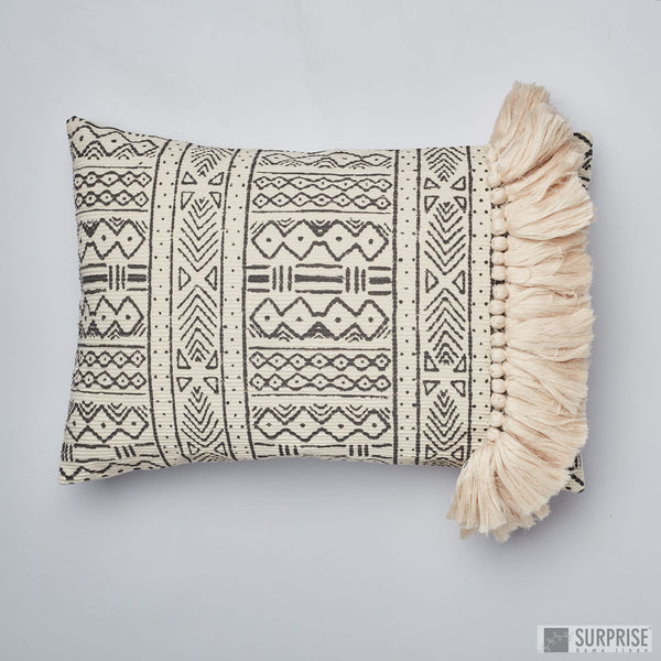Surprise Home - Ethnic Boho 30 x 45 cms Cushion Cover (Ivory)