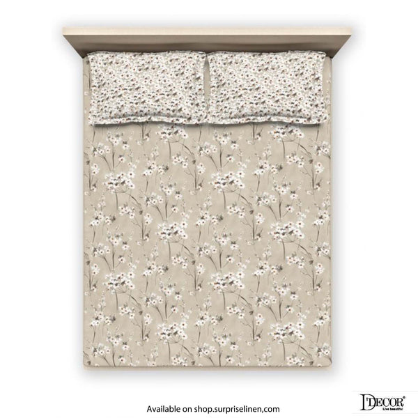 D'Decor - Evita Collection 100% Cotton Non Quilted 3 Pcs Bedcover Set (Jasmine)