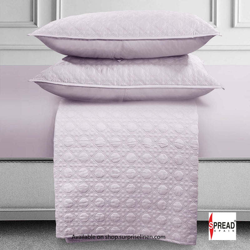Spread Spain - Botanic Mist Cotton Satin 3 Pcs Bed Cover Set (Lavender)