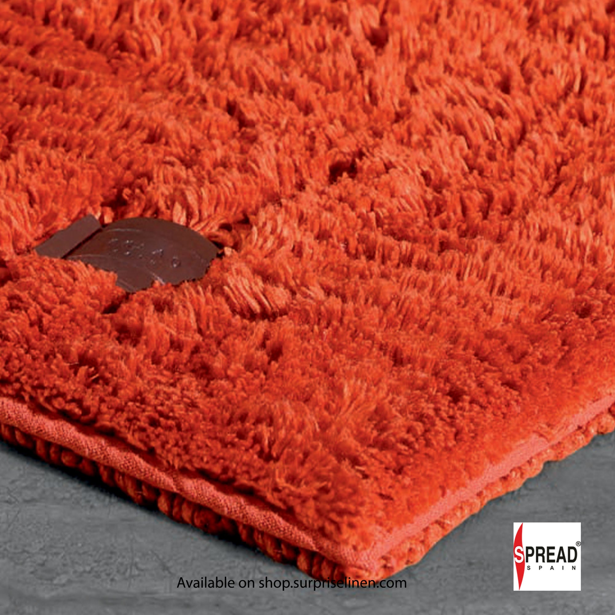 Spread Spain - Bamboo Cotton Fibre Bath Mat (Autumn Orange)