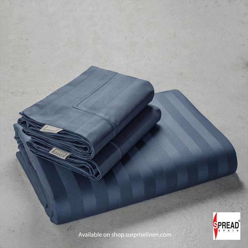 Spread Spain  - Italian Jacquard Collection - 750 TC Duvet Cover (Foxstone Blue)
