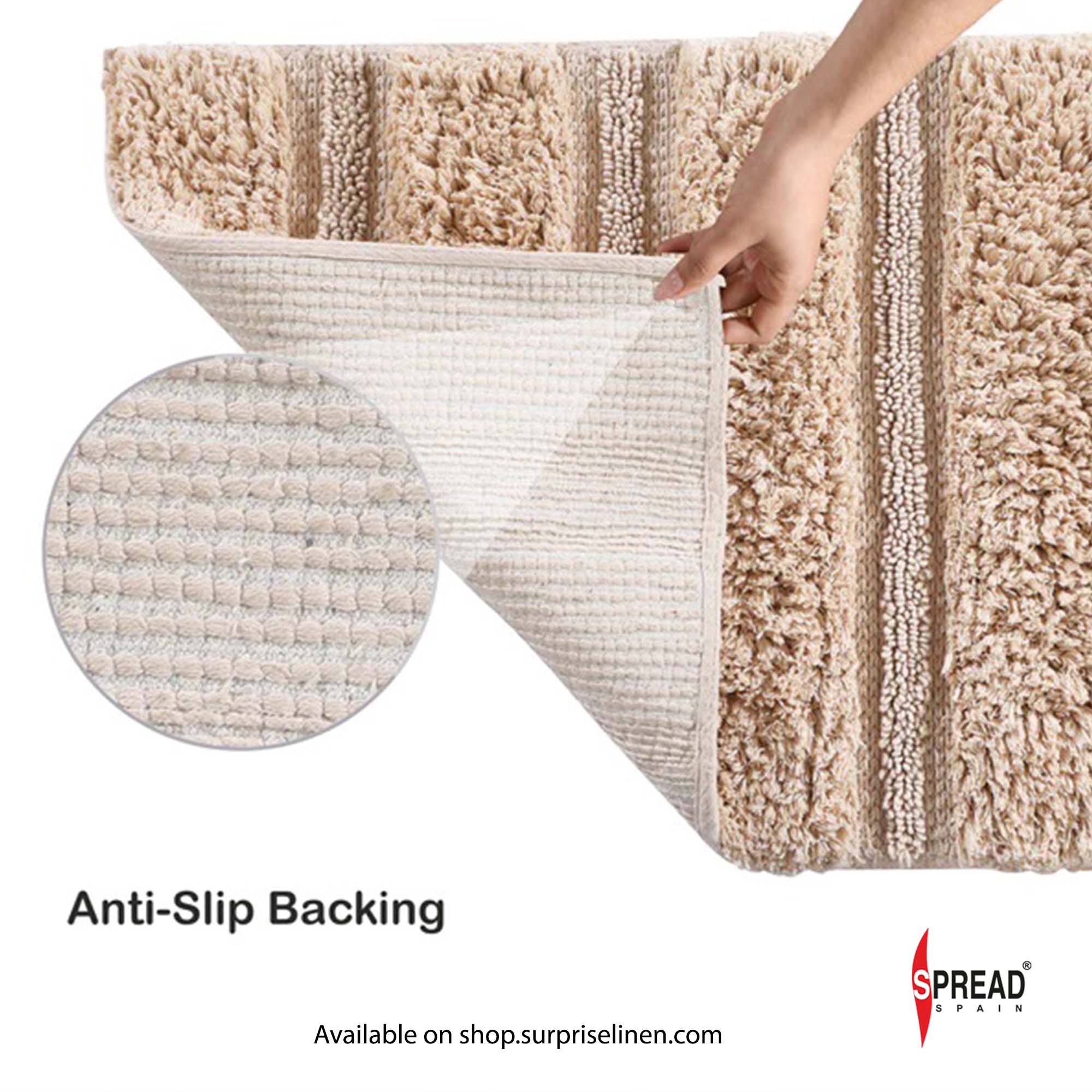 Spread Spain - Resort Luxurious Bath Mats (Beige)