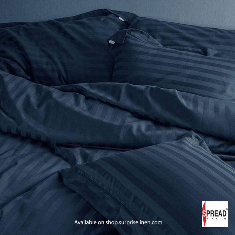 Spread Spain  - Italian Jacquard Collection - 750 TC Duvet Cover (Foxstone Blue)