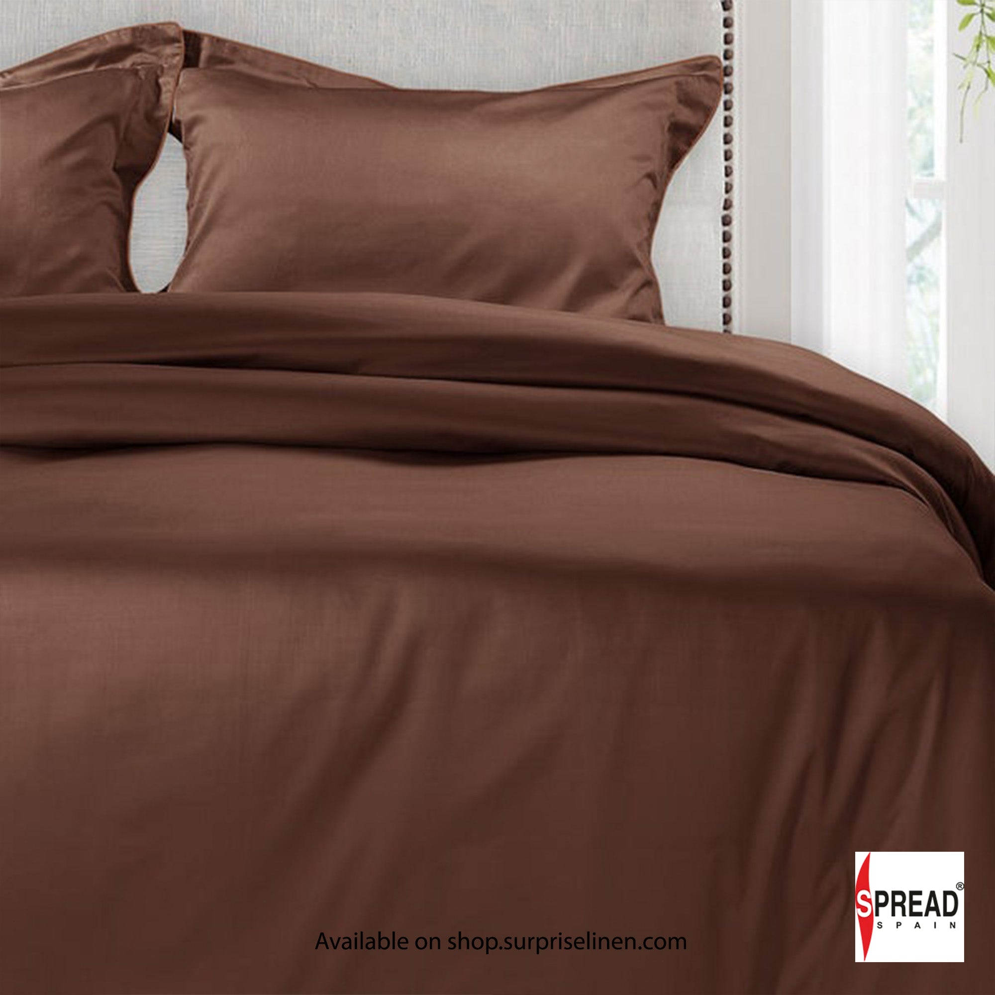 Spread Spain - The Italian Collection 500 Thread Count Cotton Bedsheet Set (Choco)