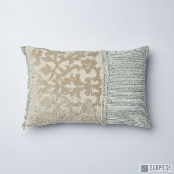 Surprise Home - Textured Damask 30 x 45 cms Cushion Covers (Light Grey)