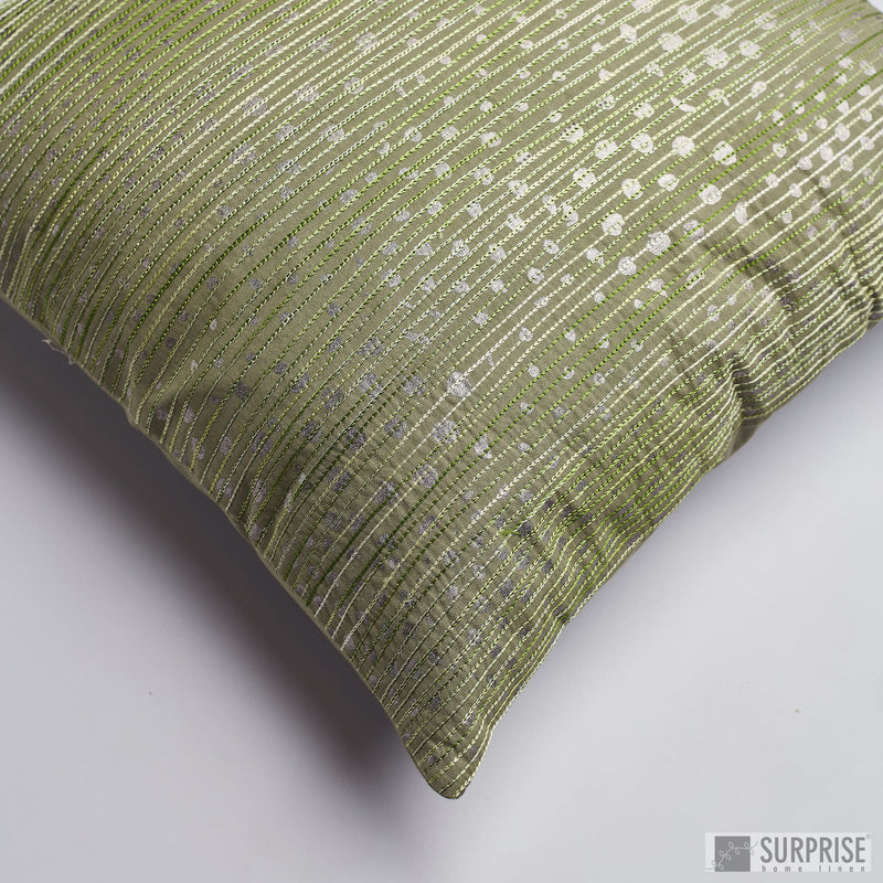 Surprise Home - Aari Dots Cushion Cover (Green)