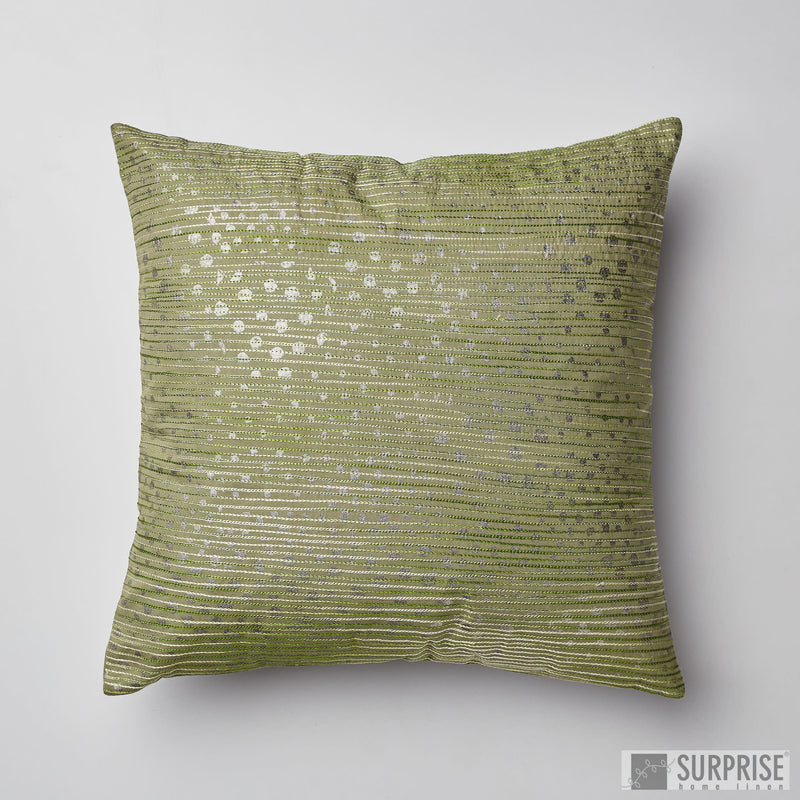 Surprise Home - Aari Dots Cushion Cover (Green)