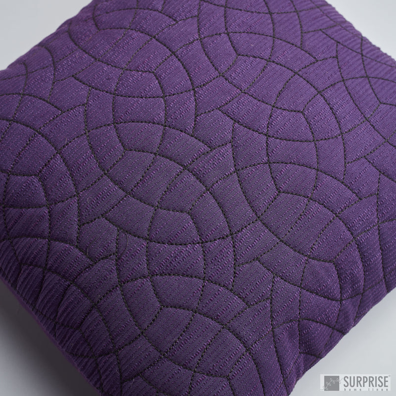 Surprise Home - Circle Trellis 40x40 Cushion Covers (Purple)