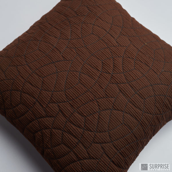 Surprise Home - Circle Trellis 40x40 Cushion Covers (Brown)