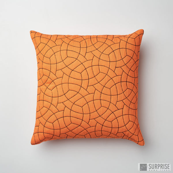 Surprise Home - Circle Trellis 40x40 Cushion Covers (Orange)