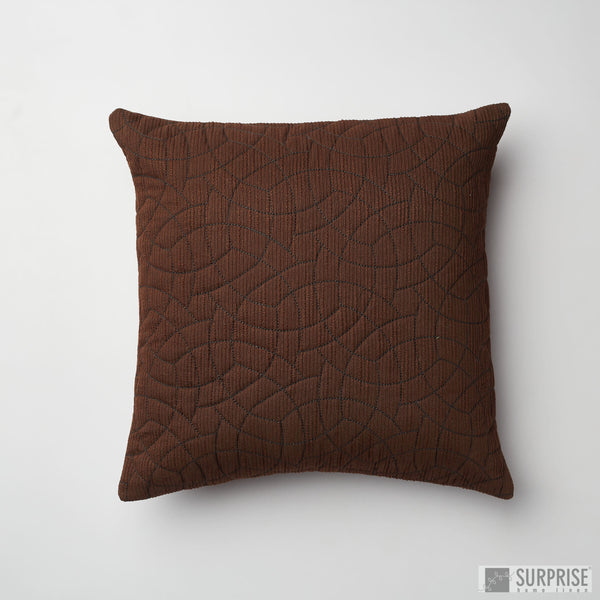 Surprise Home - Circle Trellis 40x40 Cushion Covers (Brown)