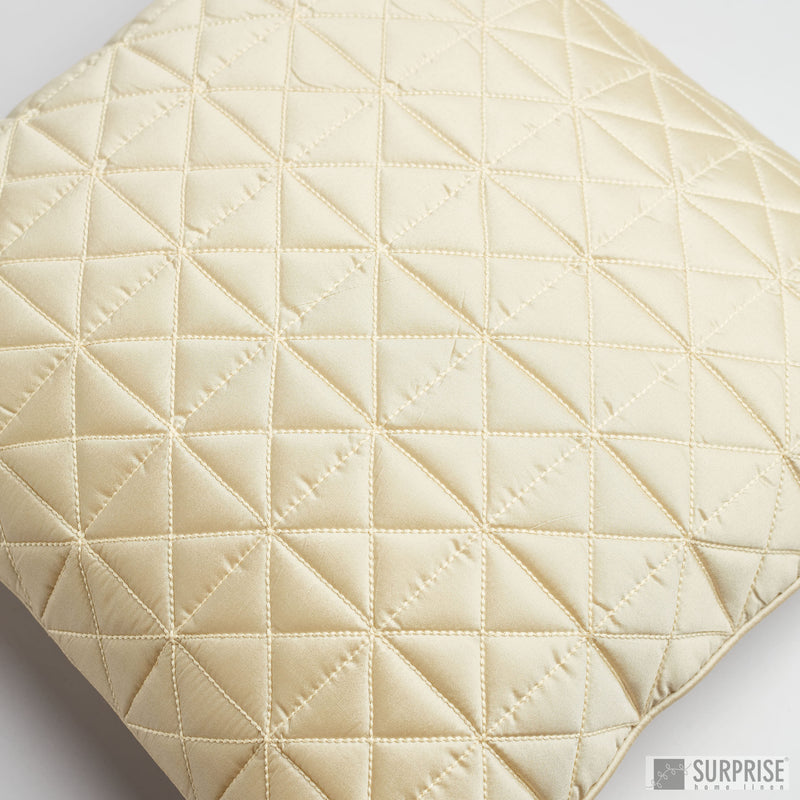 Surprise Home - Grid 40 x 40 cms Cushion Covers (Cream)