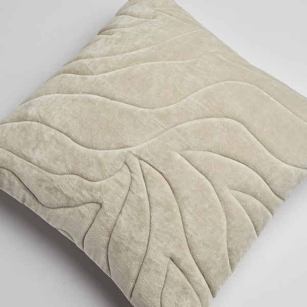 Surprise Home - Quilted Waves Cushion Covers (Sage Green)