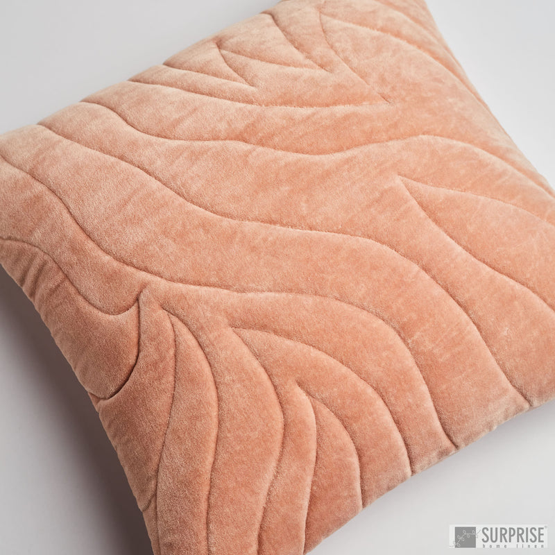 Surprise Home - Quilted Waves Cushion Covers (Blush Pink)
