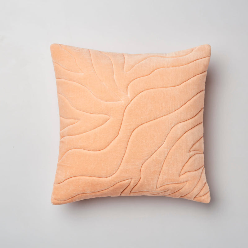 Surprise Home - Quilted Waves Cushion Covers (Peach)